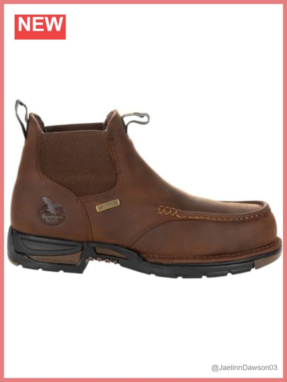 Georgia Waterproof Chelsea Work Boots Leather Pull-On